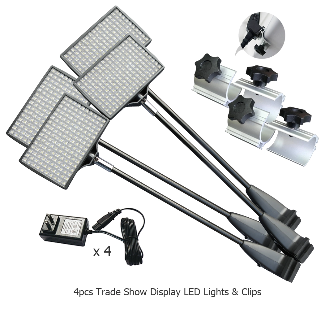 20ft Straight Tension Fabric Display With Podium Case|Portable Trade Show Booth