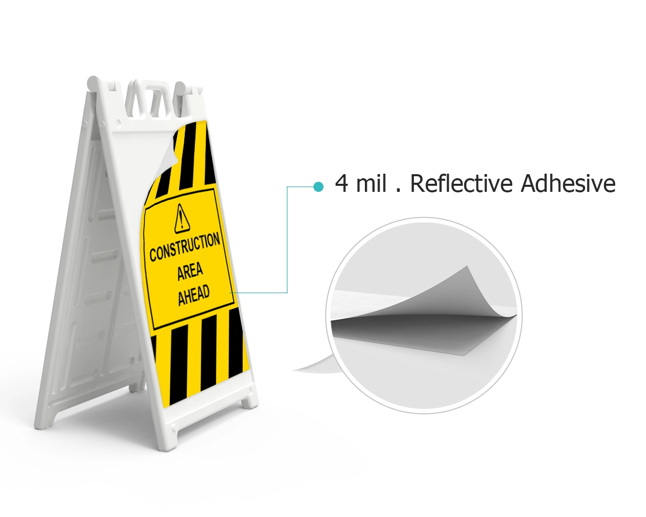 Reflective Signicade A-Frame