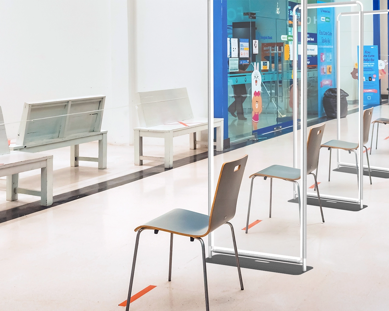 Sneeze Guards PVC Clear Screen Isolation Protective Barrier Shields