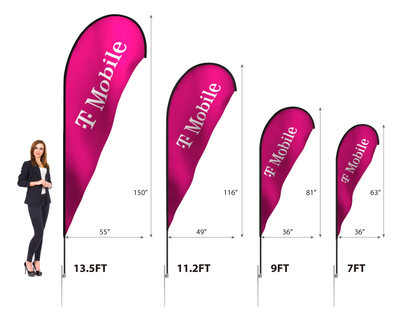 Custom Teardrop Flag