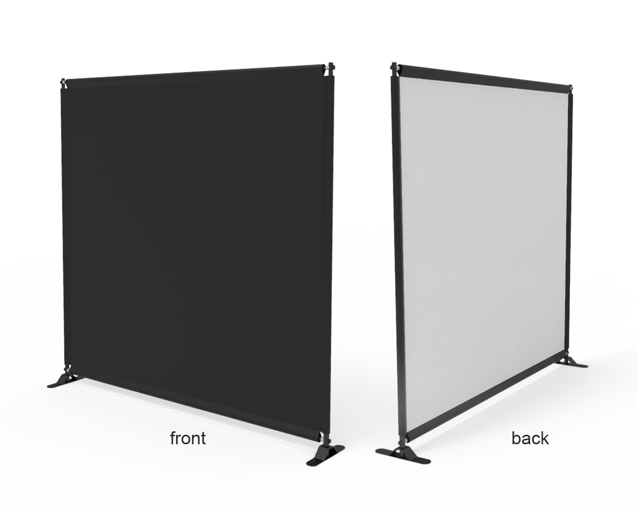 8x8ft Green & White Custom Telescopic Aluminum Tube Tension Fabric Video Backdrop Banner Stand