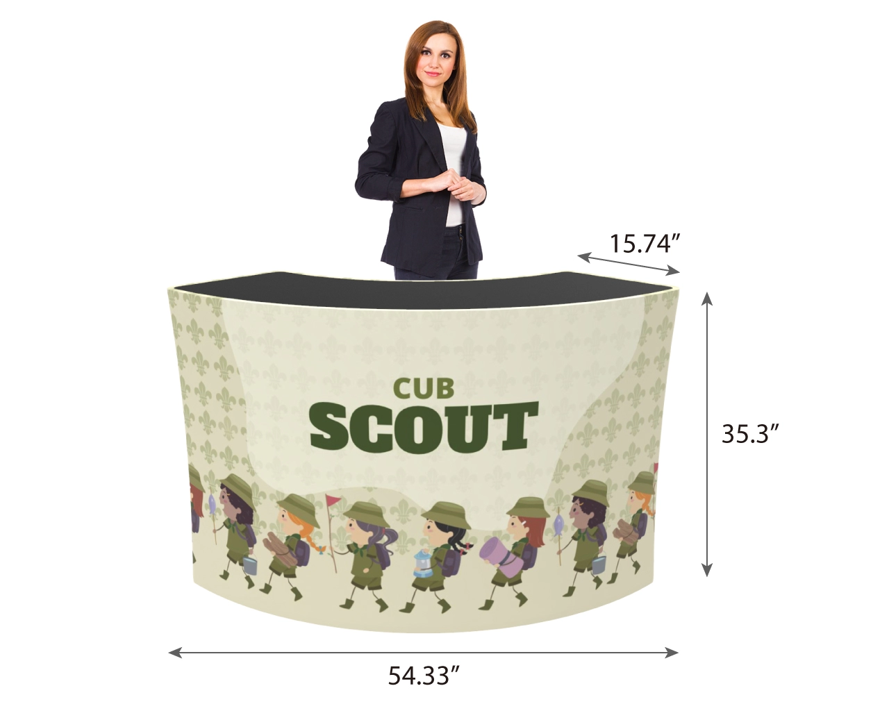 5ft Flex Trade Show Reception Desk