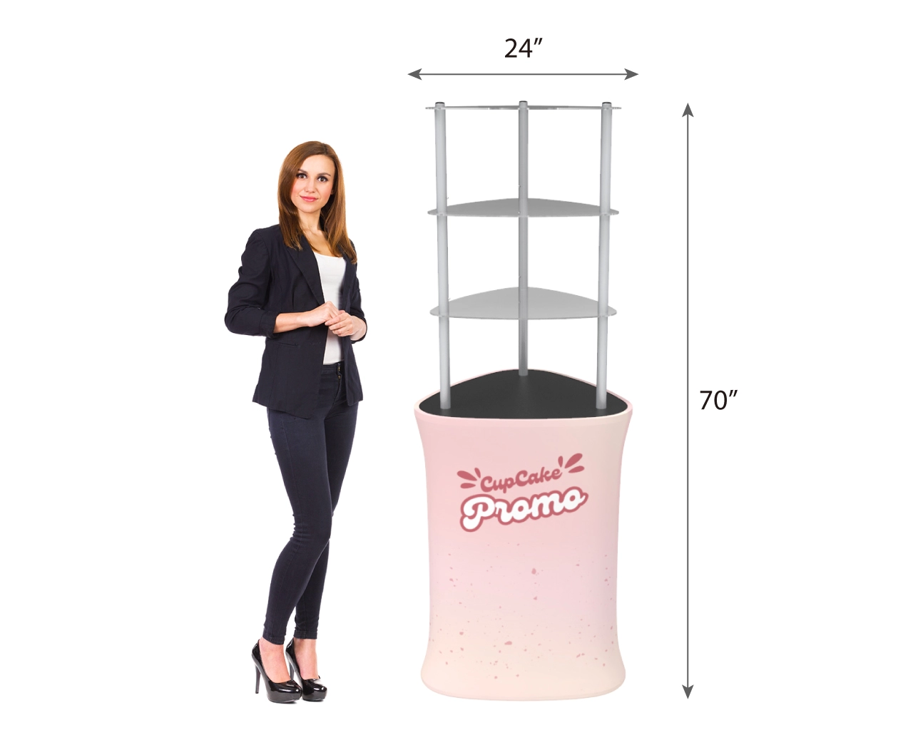 Triangular TradeTower Display