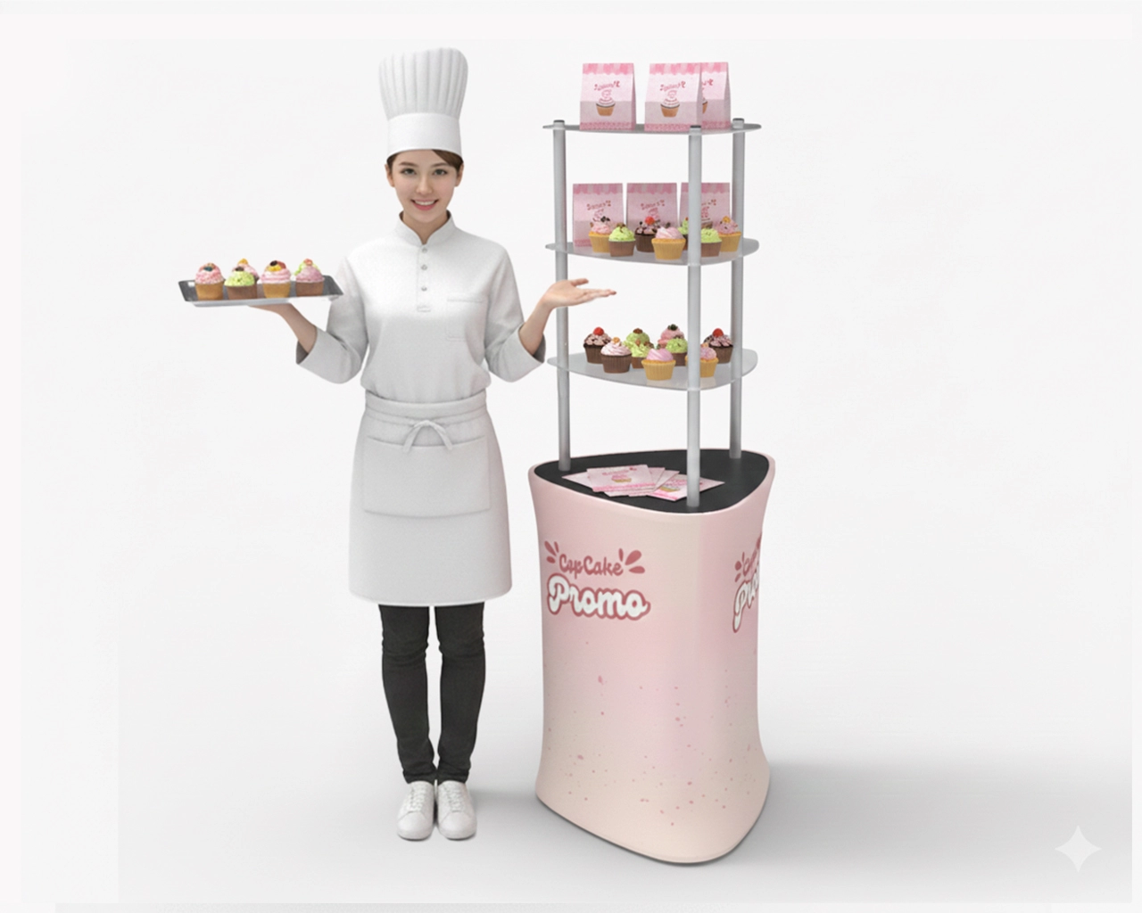 Triangular TradeTower Display