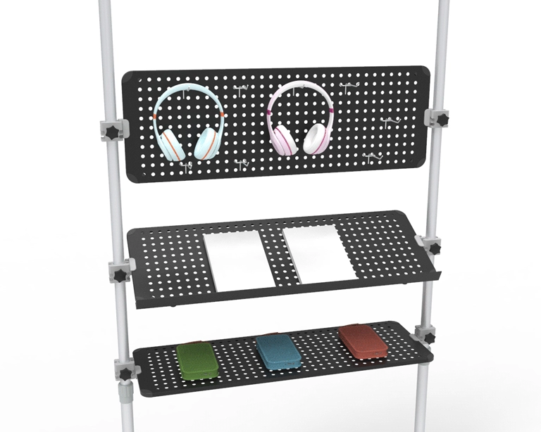 TriStyle Black Aluminum Shelves