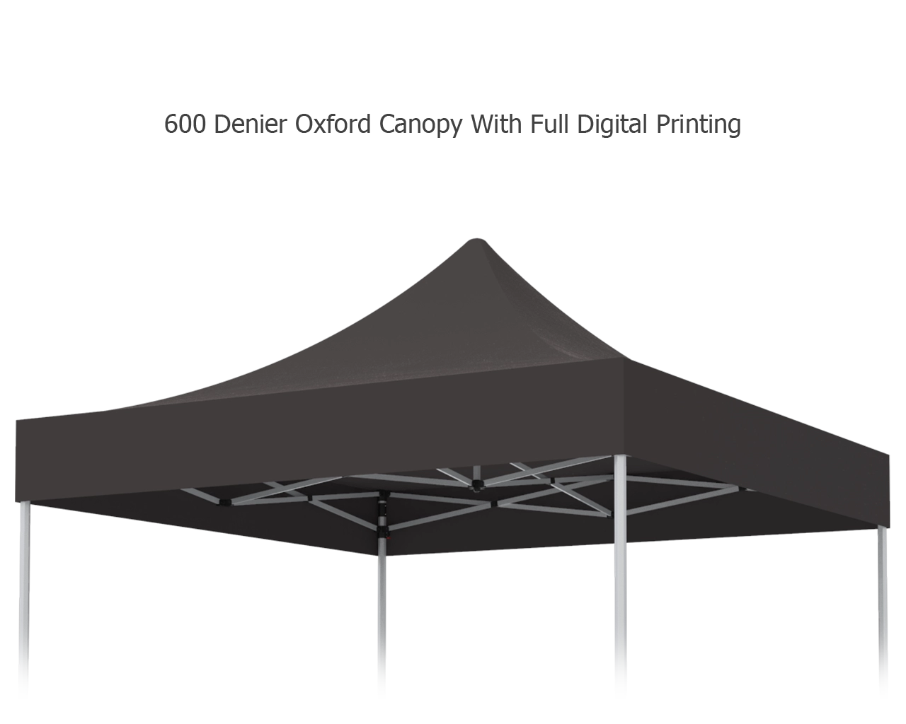 Unprinted Black 10 x 10 Pop Up Canopy Tent 