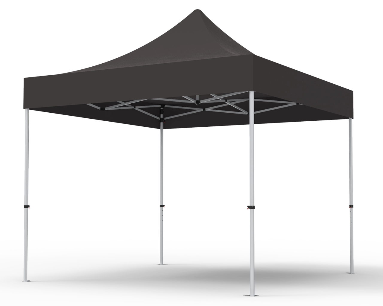 Unprinted Black 10 x 10 Pop Up Canopy Tent 