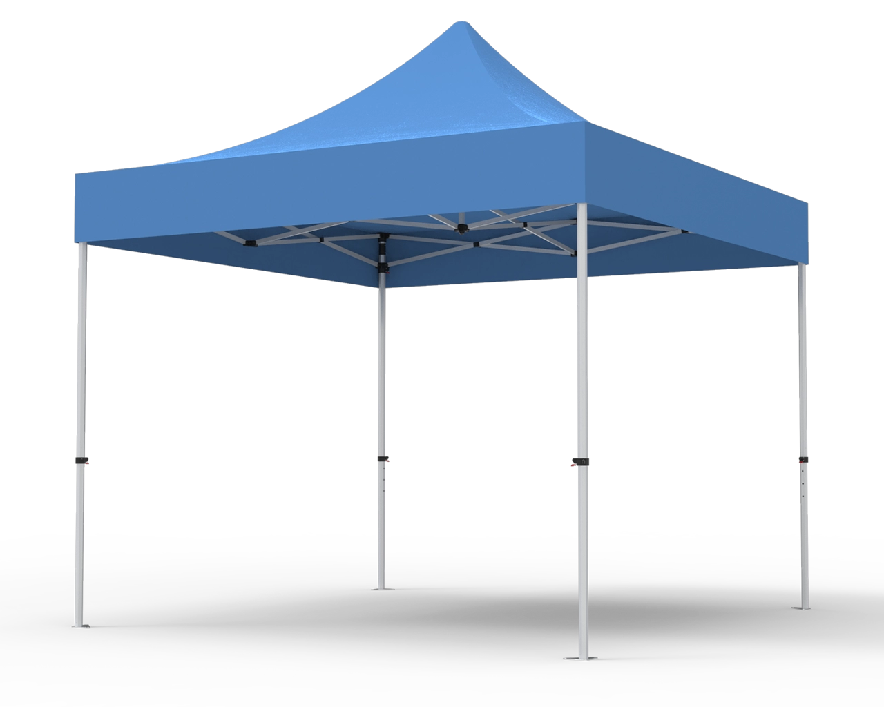 Unprinted Blue 10 x 10 Pop Up Canopy Tent 