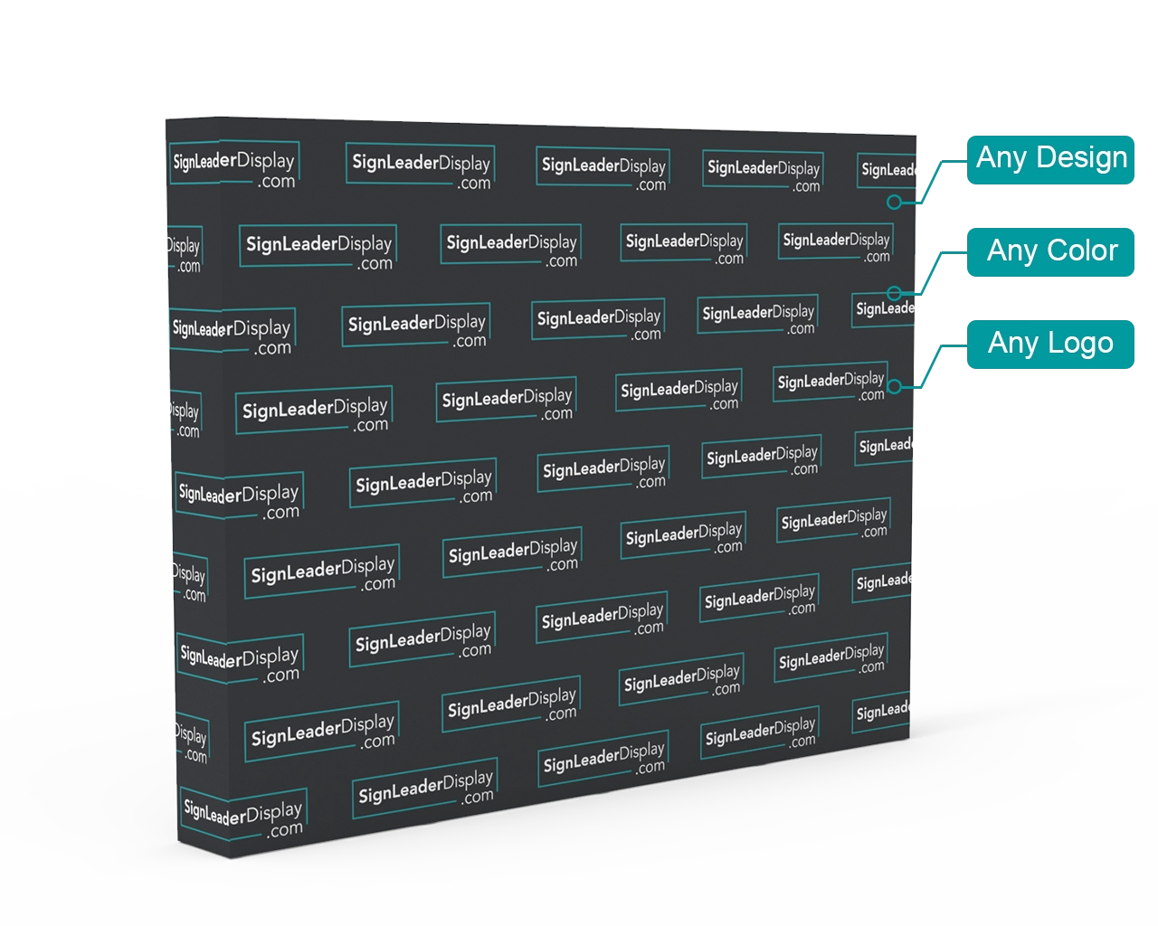 Step and Repeat Video Backdrop Pop Up Display with Custom Graphic Printed